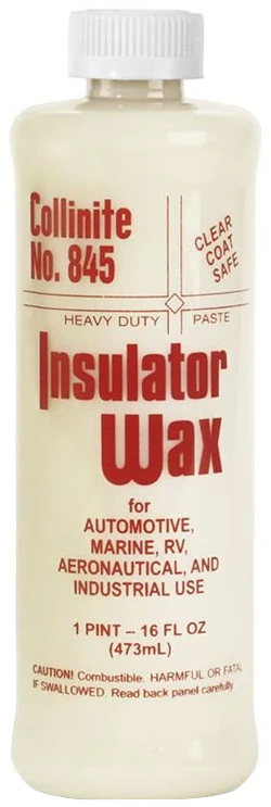 Synthetic liquid car wax with carnauba from Collinite Wax in a 473ml bottle