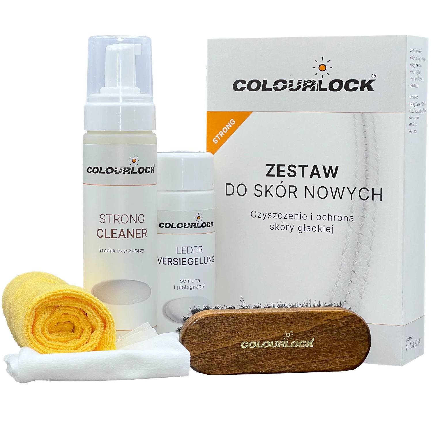 Colourlock Interior Upholstery Cleaning & Protection Kit, 4-part set for leather and textile