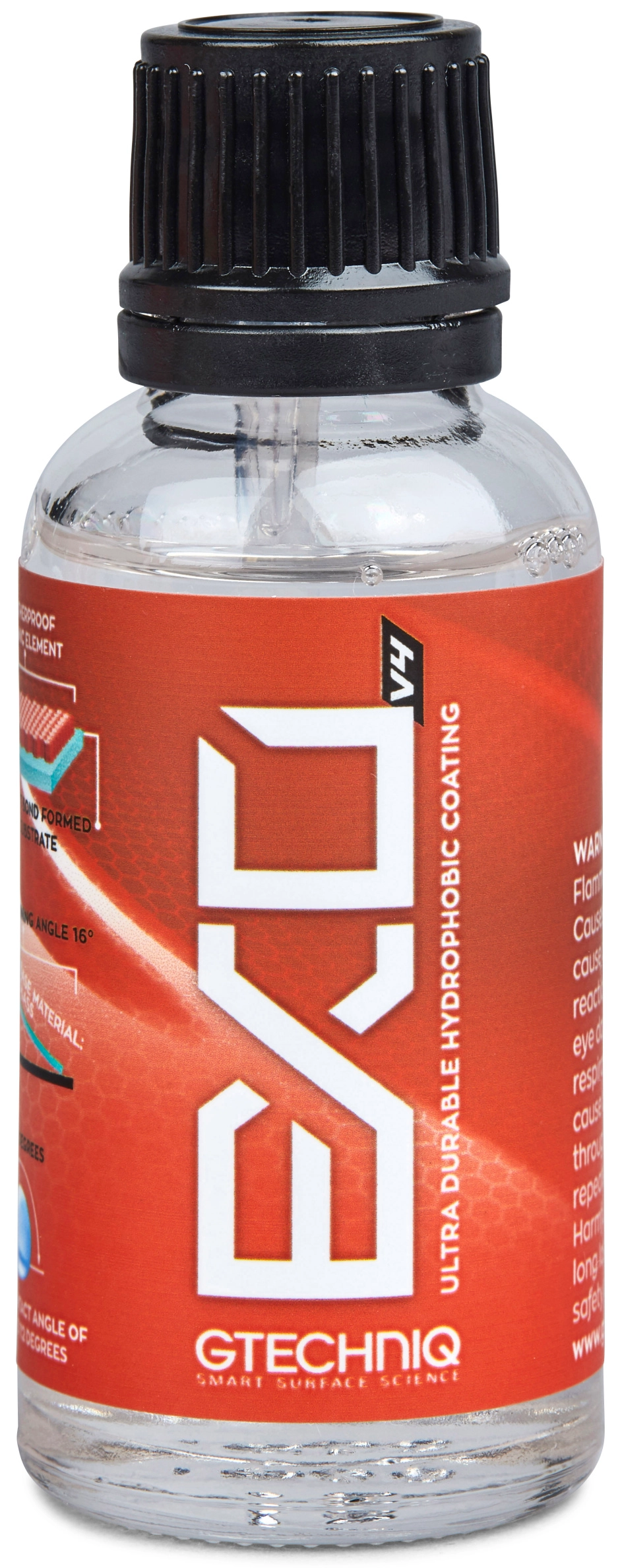 GTECHNIQ EXOv4 Hydrofobisk Coating 50ml flaska med applicator och handskar för lackskydd
