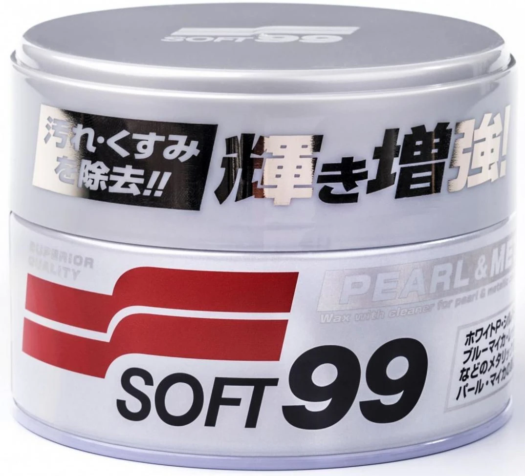 Bilvax SOFT99 320g burk för metallic- och pärleffektlack, hydrofob högblank yta