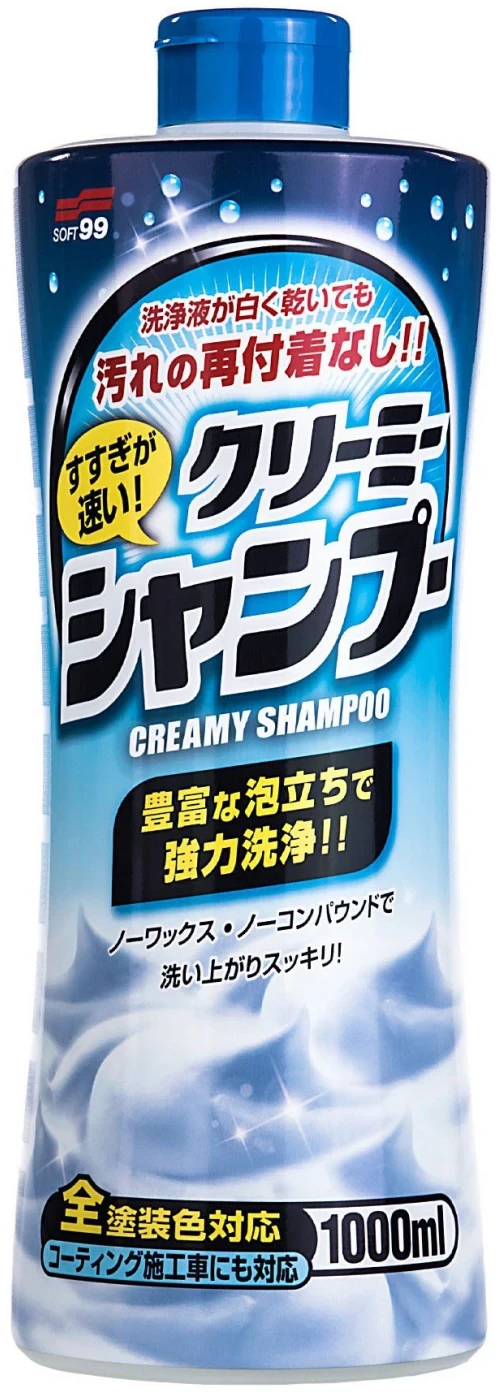 Soft99 Neutral Shampoo Creamy – szampon samochodowy o neutralnym ph 1L