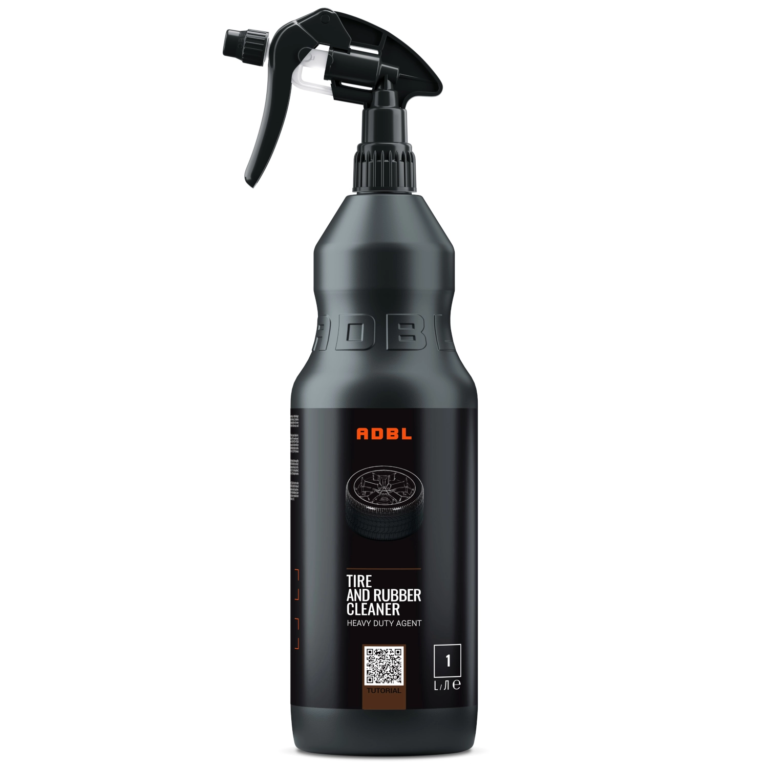 ADBL Tyre & Rubber Cleaner 1L bottle for cleaning tyres and rubber surfaces