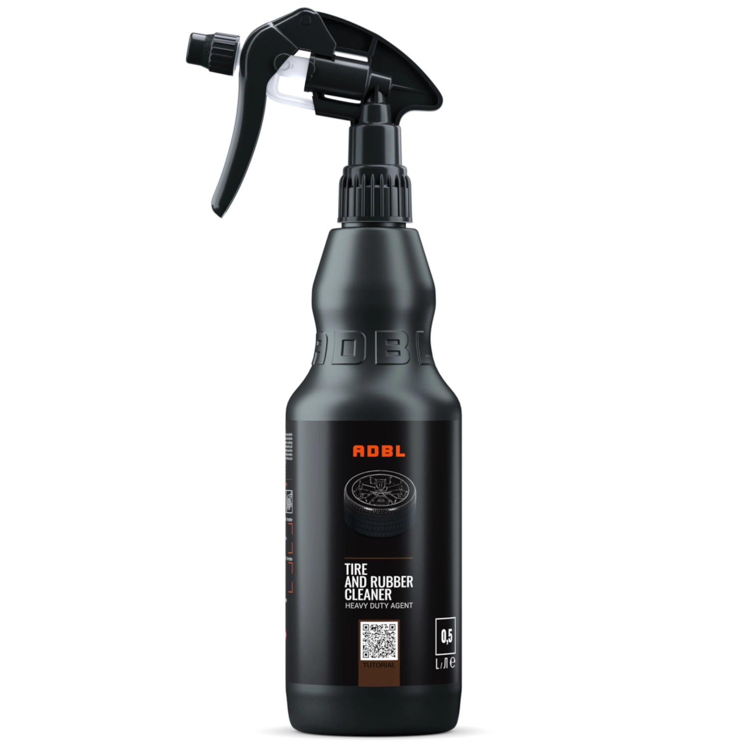 ADBL Tyre & Rubber Cleaner 500ml spray bottle for cleaning tyres and rubber surfaces