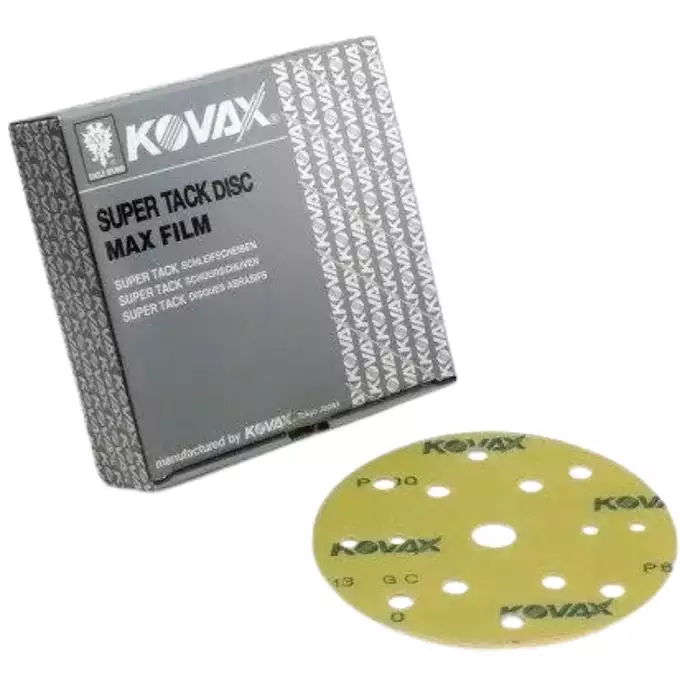 Kovax Sanding Disc 152mm P180 with hook and loop backing for fast sanding of painted surfaces