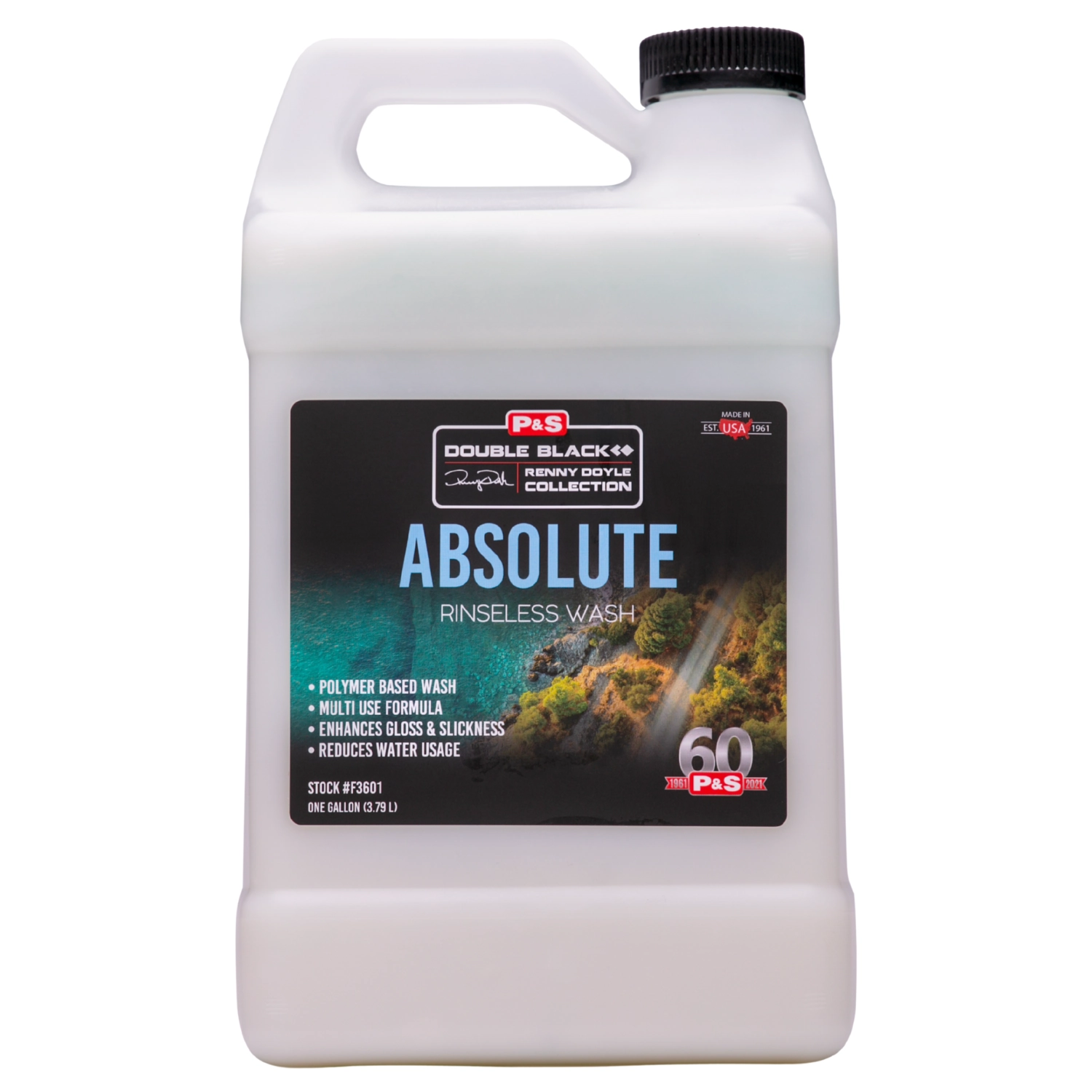 P&S Absolute Rinseless Wash 3.8L rinse-free car care shampoo for professional vehicle detailing