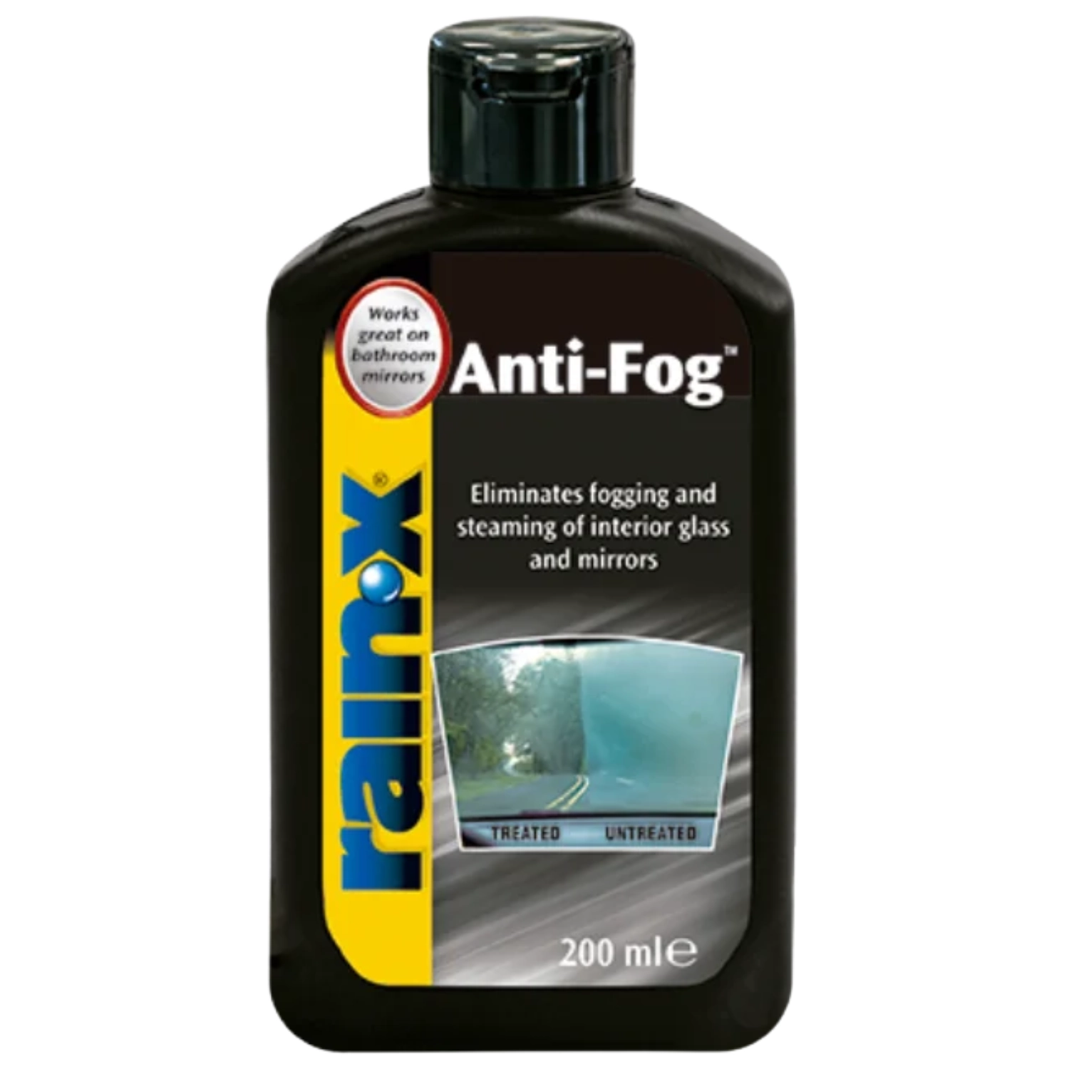 Rain-X Anti-Fog immdimma borttagare 200ml flaska för bilrutor och speglar