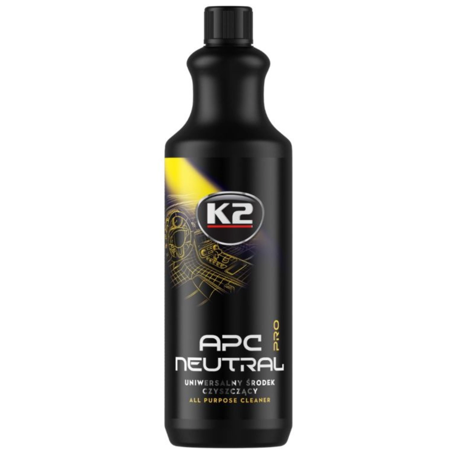 K2 Car Wash Shampoo 1L bottle pH-neutral gentle wash for paint protection and detailing