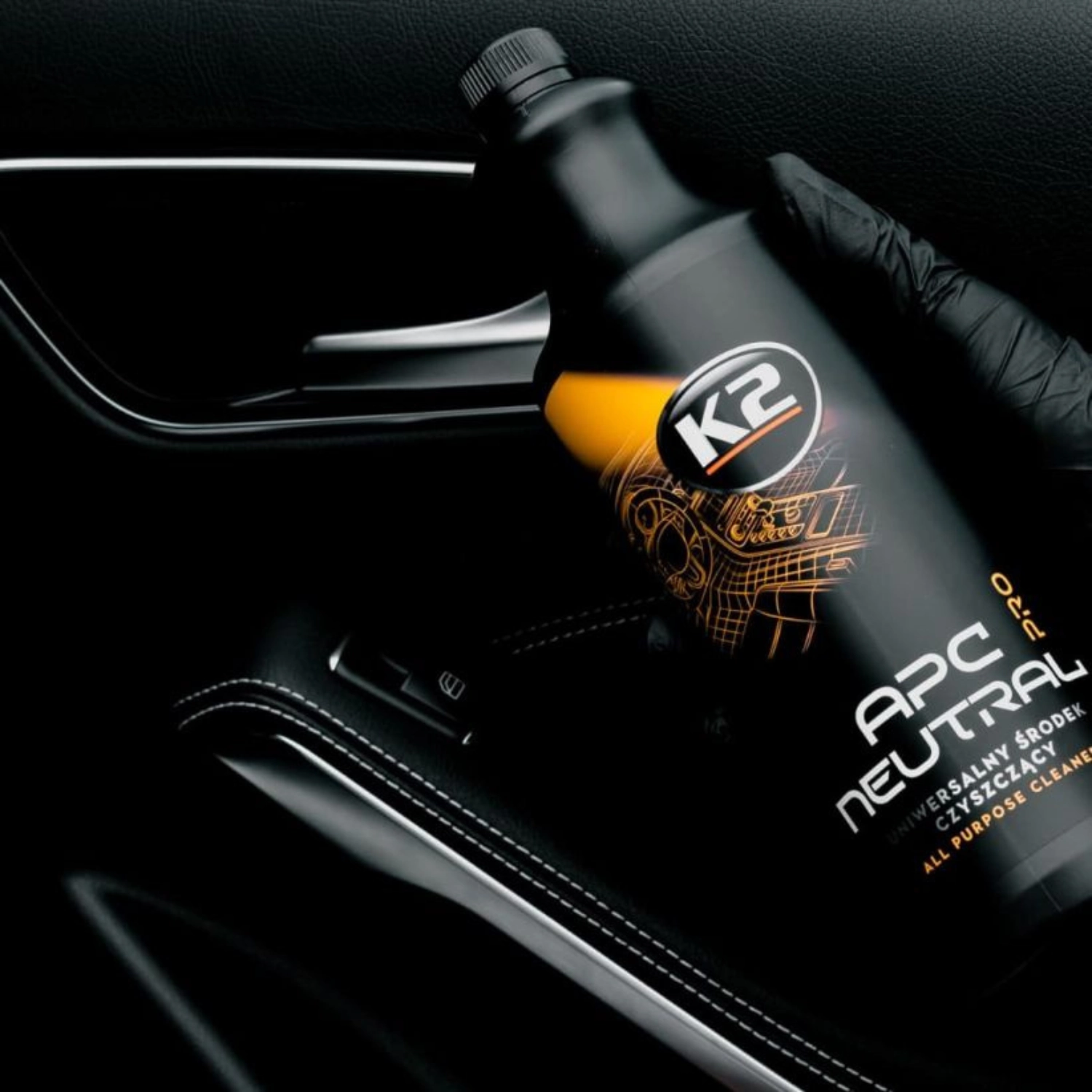 K2 Car Wash Shampoo 1L bottle pH-neutral gentle wash for paint protection and detailing