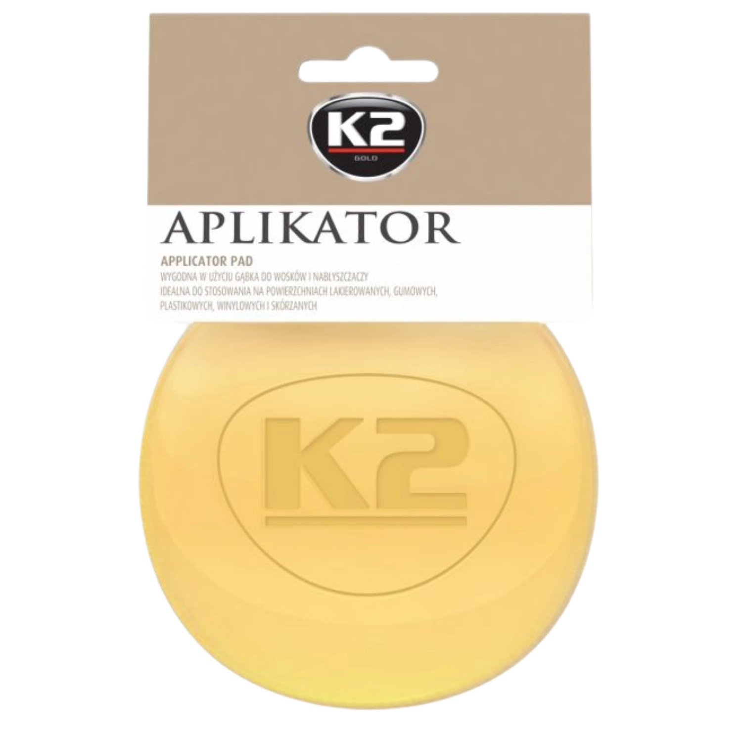 K2 Wax Applicator soft round foam pad application tool for car care and detailing