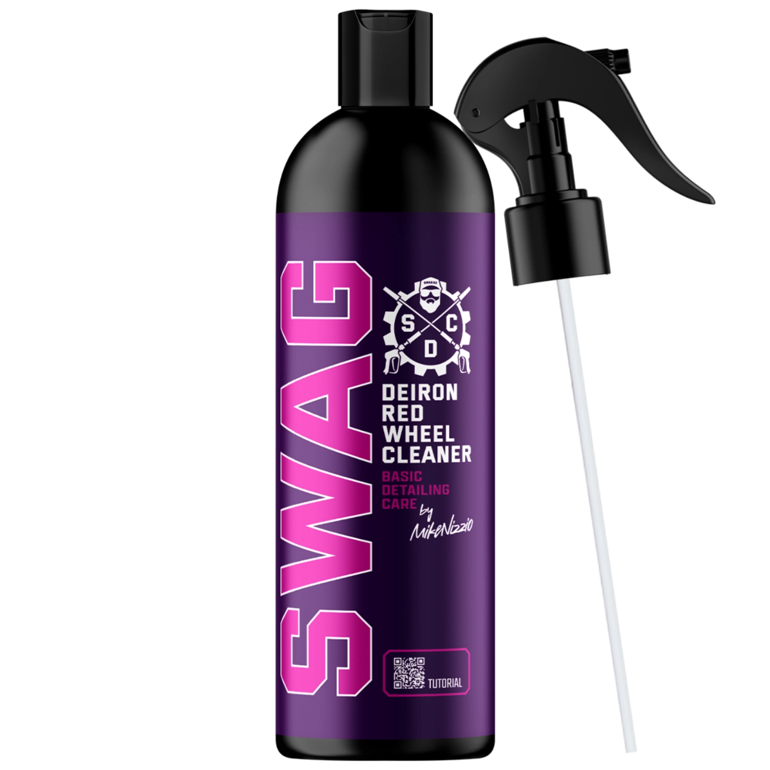 SWAG Deiron Red fälgrengöring 500ml flaska med järnlösare för pH-neutral rengöring