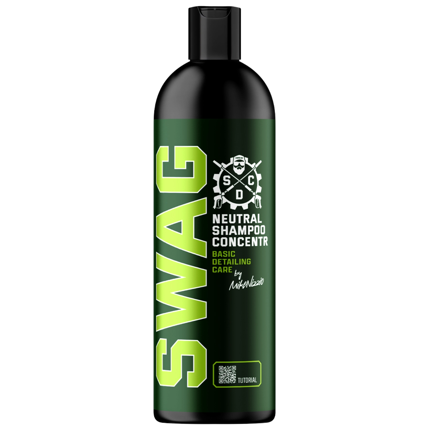 SWAG pH-Neutral Car Shampoo 500ml bottle with fruity scent for gentle hand washing