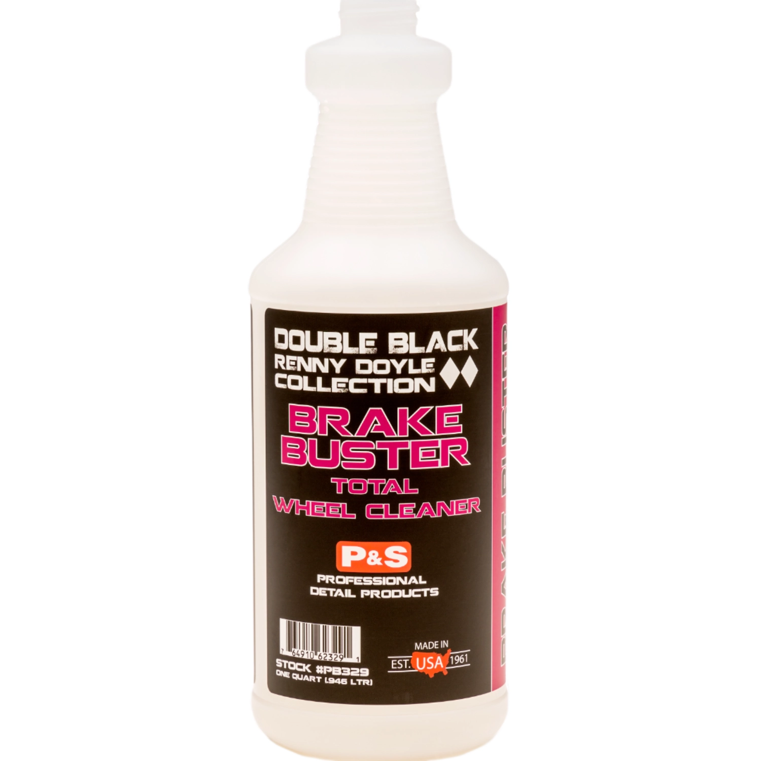 P&S Dispensing Bottle with ergonomic handle and clear label for car care and detailing