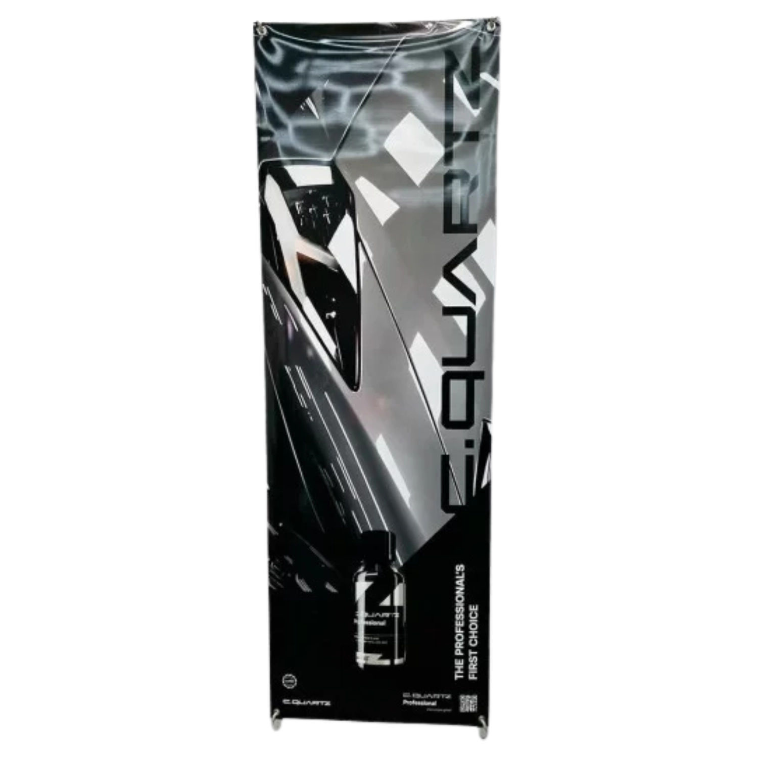 CARPRO Stand Banner 180x60 cm professional roll-up display with free-standing base for detailing studios