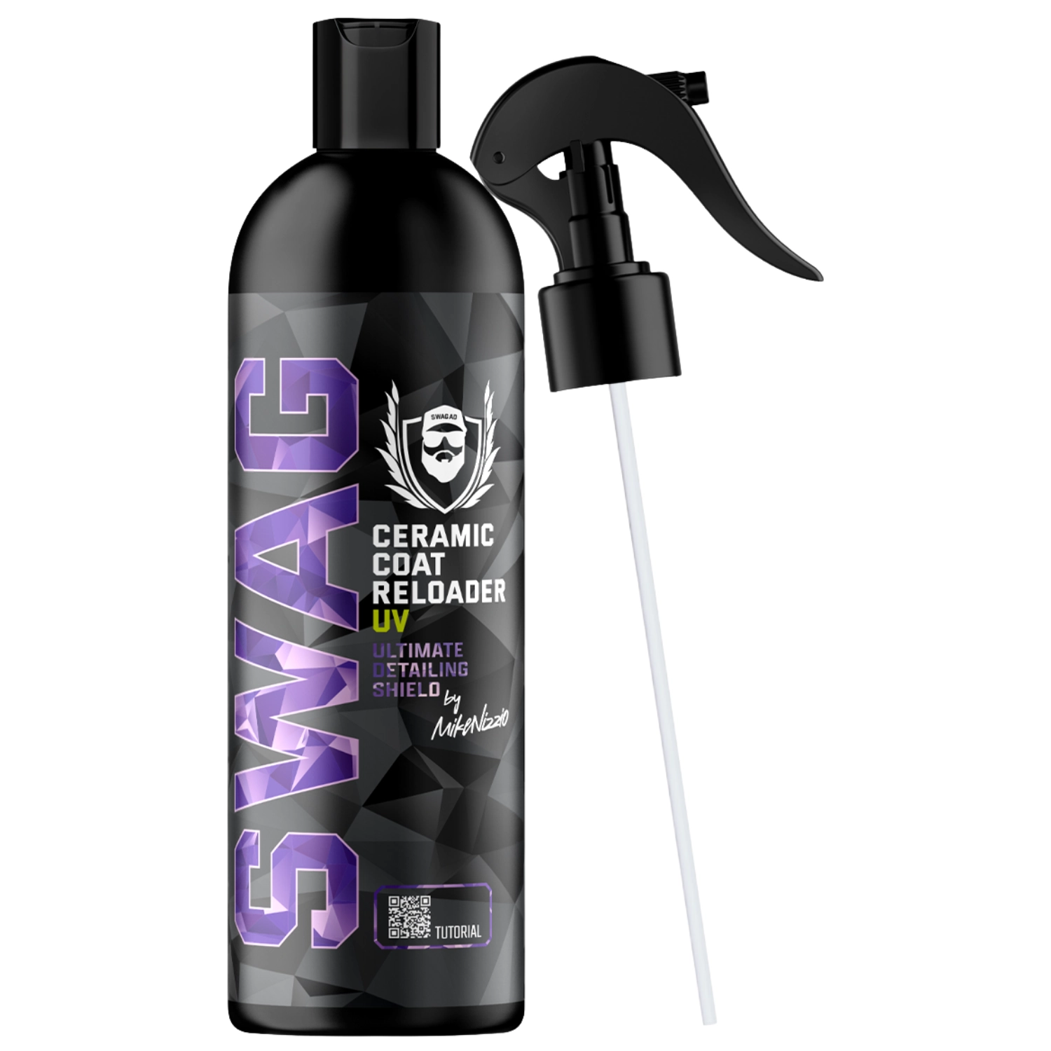SWAG Ceramic Coating Reloader UV Spray 500ml bottle with UV-visible ceramic formula for paint care
