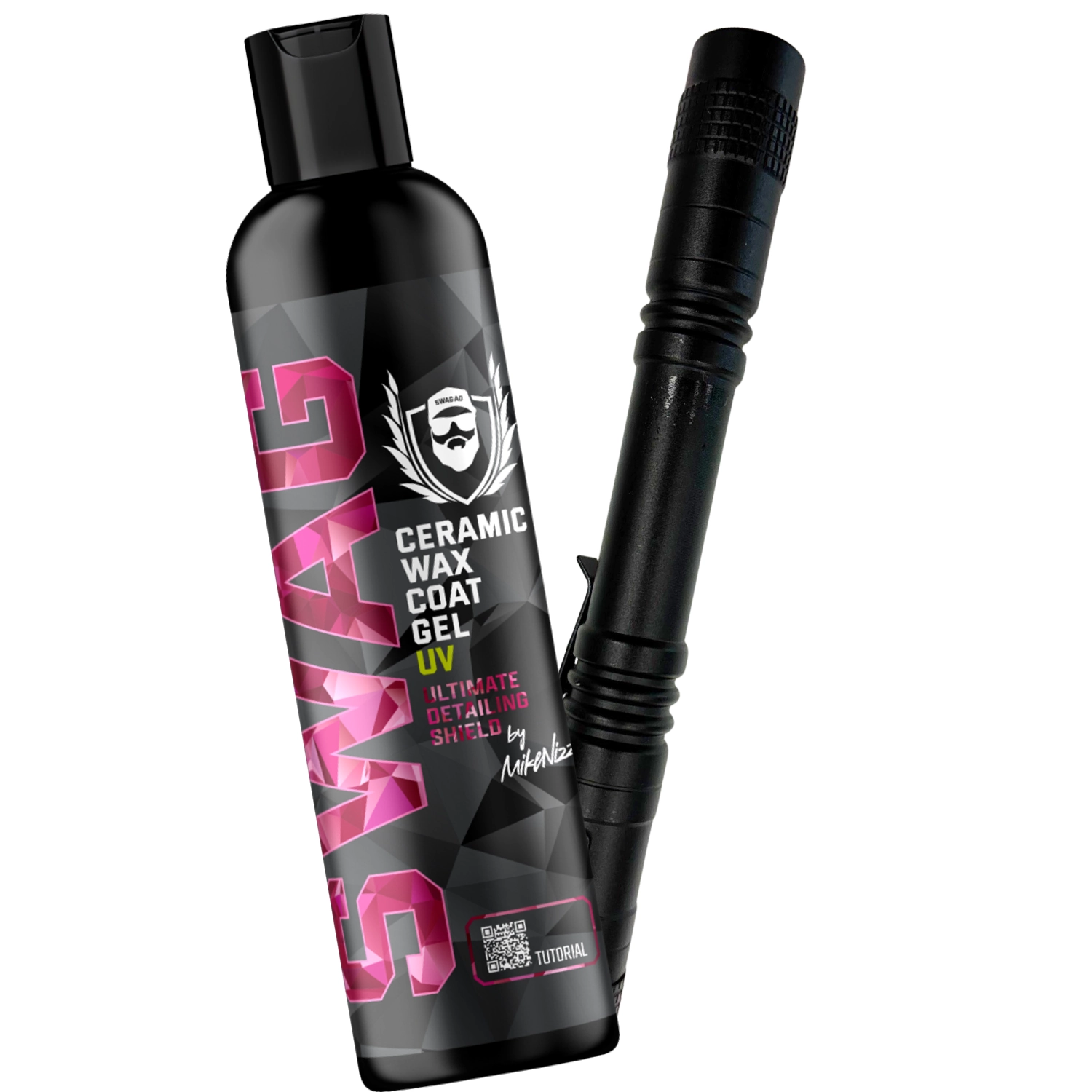 SWAG Ceramic Wax Gel UV-Activated 250ml gel container for hydrophobic paint protection