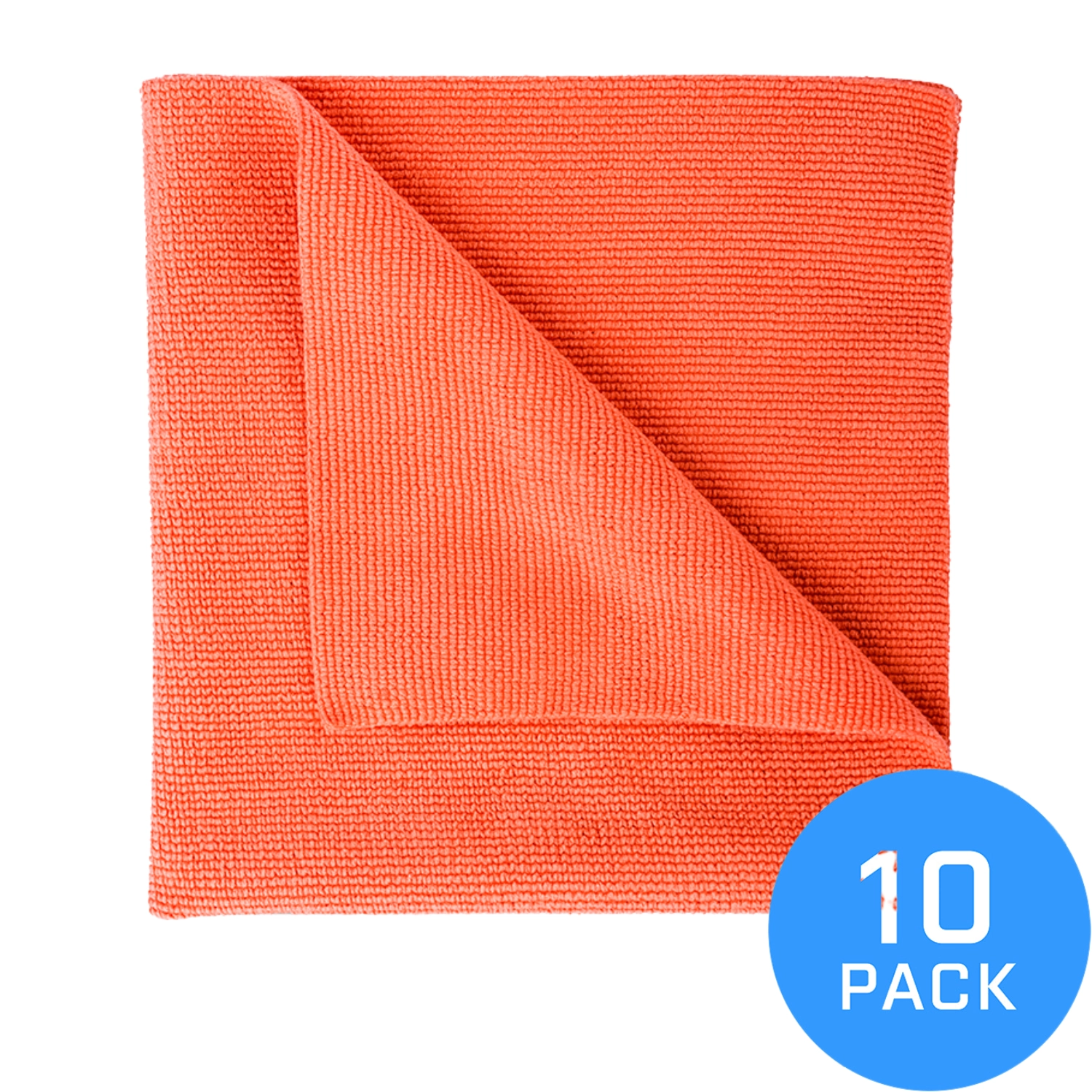 Korallfärgad FX PROTECT mikrofiberduk 40x40 cm kantlös konstruktion, 10-pack för detailing