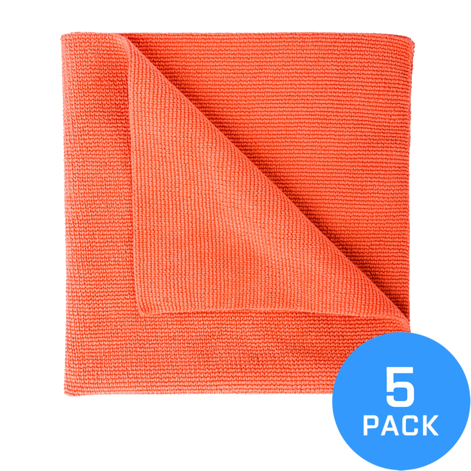 Mikrofiberduk 40x40 cm 320 g/m² Korall från FX Protect, kantlös och repsäker, 5-pack
