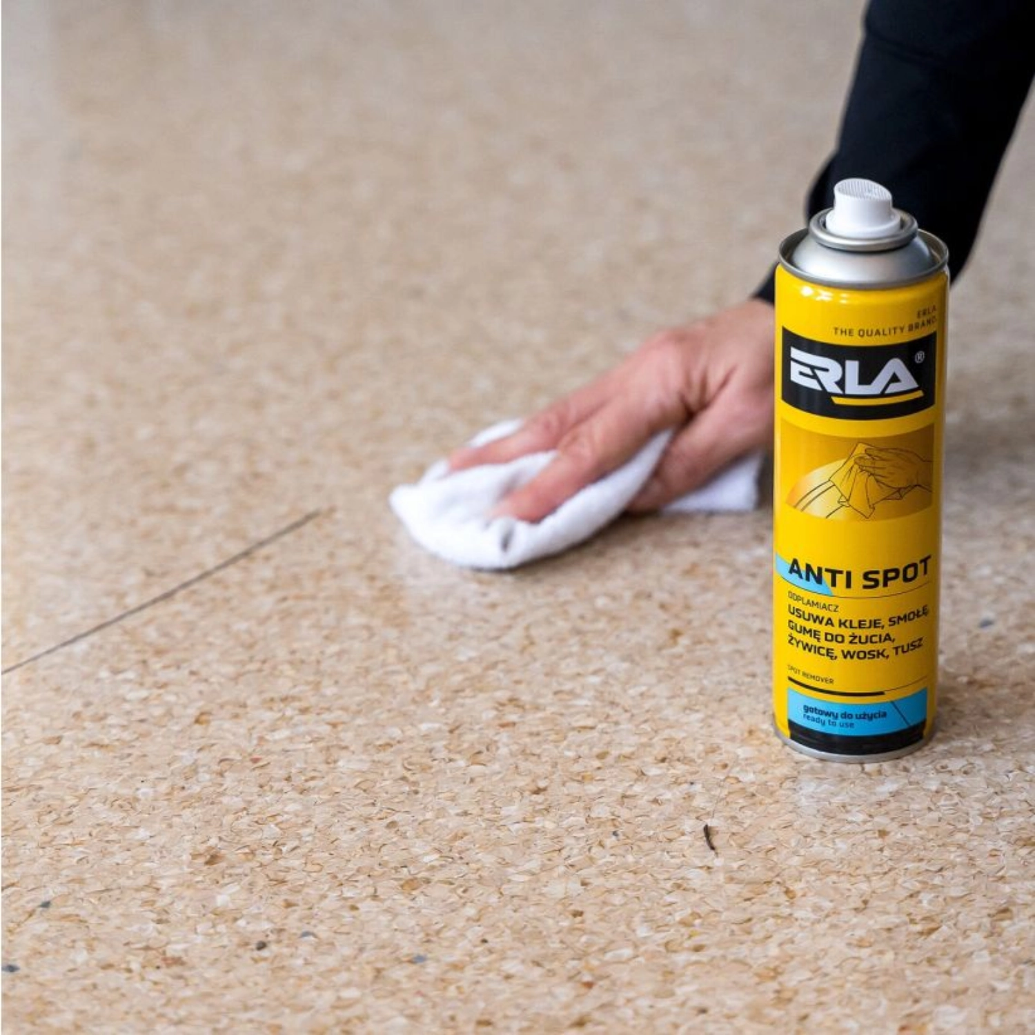K2 Stain Remover Spray 250ml aerosol bottle for glue, chewing gum, wax and tar stains on fabric