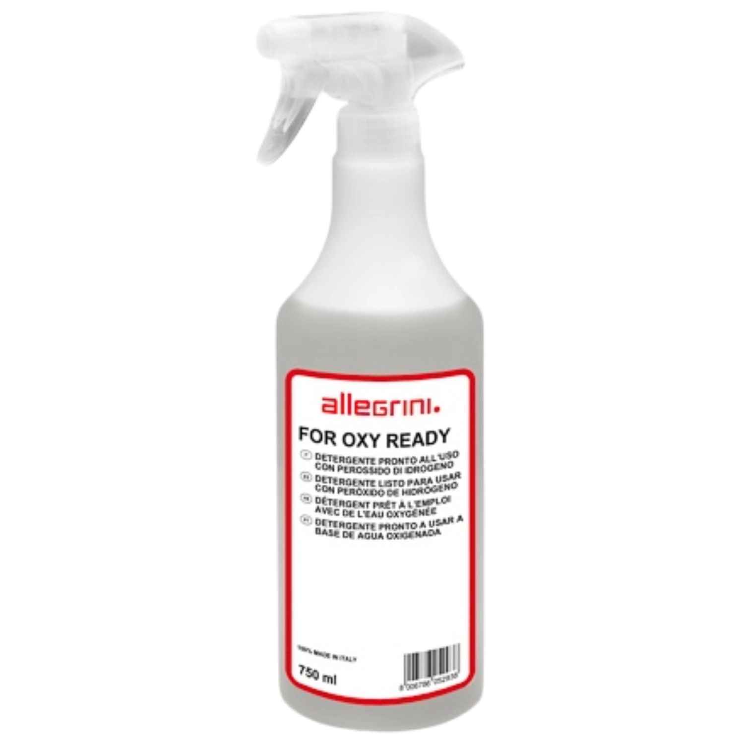 Allegrini For Oxy Ready 750ml stain remover bottle with active oxygen for textile upholstery