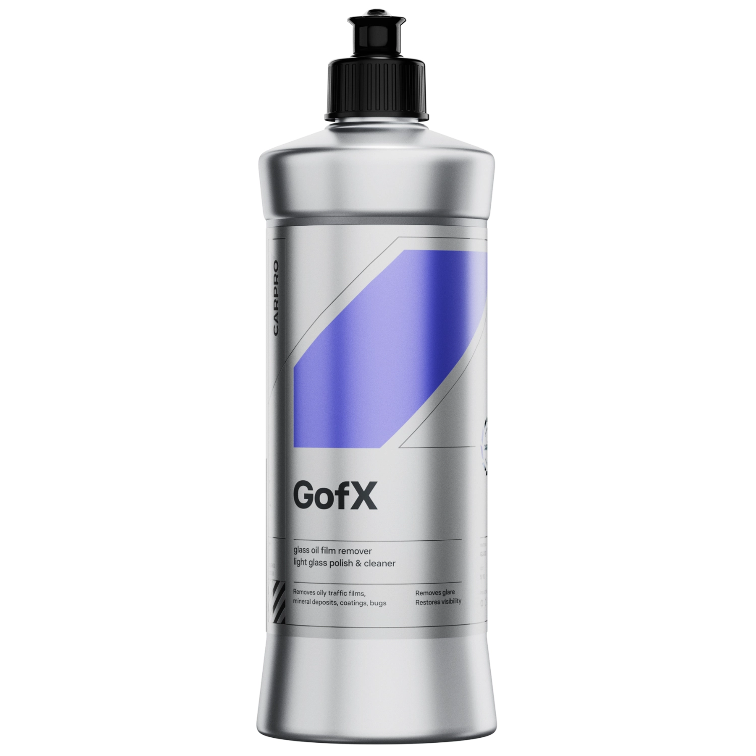CARPRO GofX glass deep cleaner 500ml bottle for professional glass preparation before ceramic coating