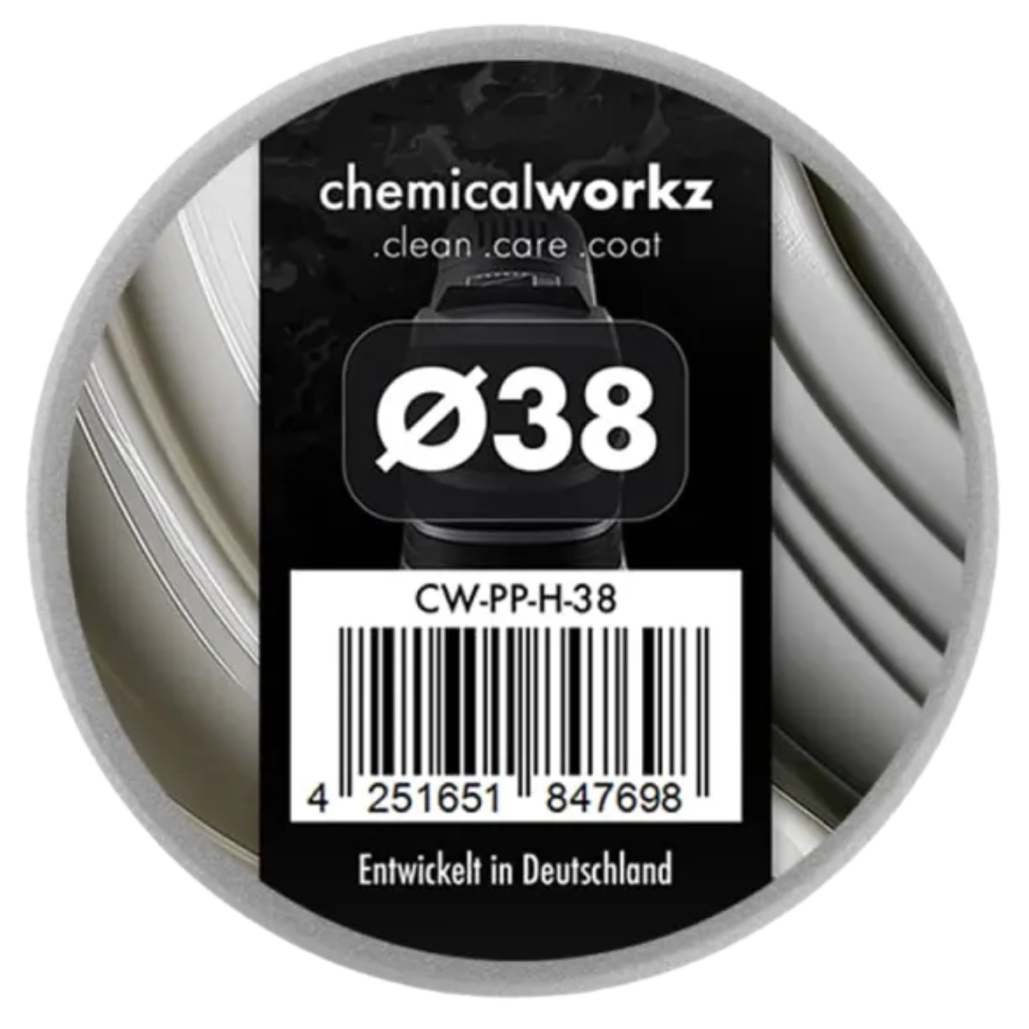 Hard polishing foam pad 53 mm from ChemicalWorkz New for compound work and paint correction