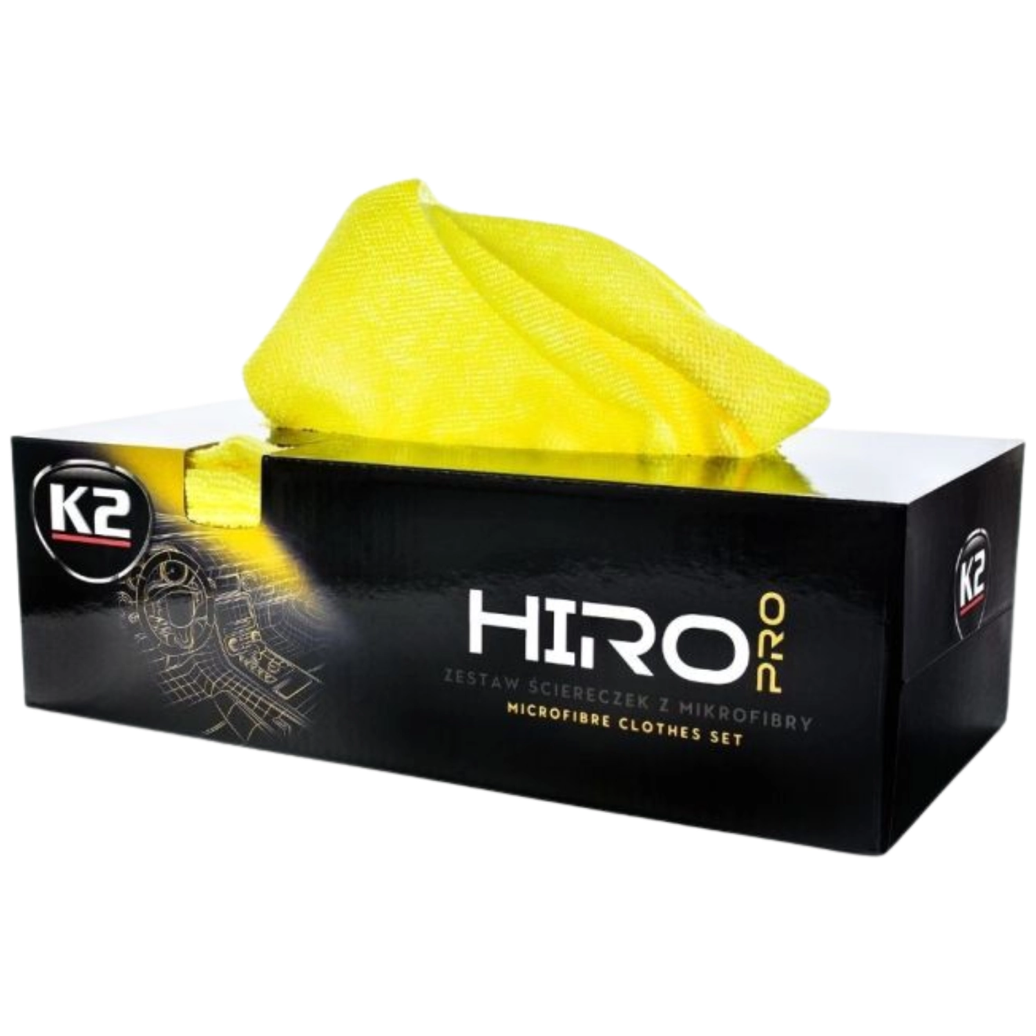 K2 Microfibre Cloths 30-pack 30x30 cm seamless cloths for detailing and vehicle care