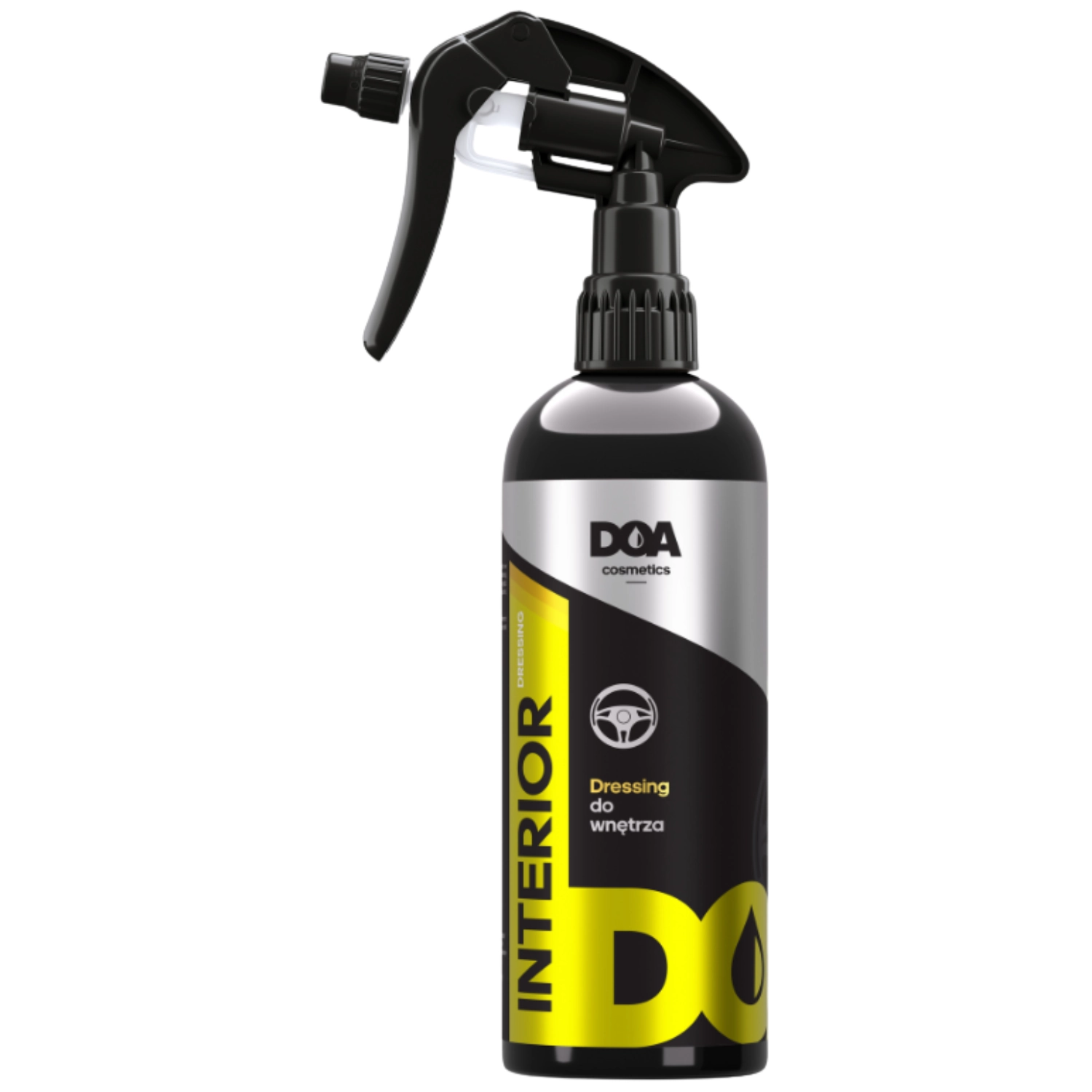 DOA Interiördressing 500ml flaska med matt finish och UV-skydd för invändiga plastdetaljer