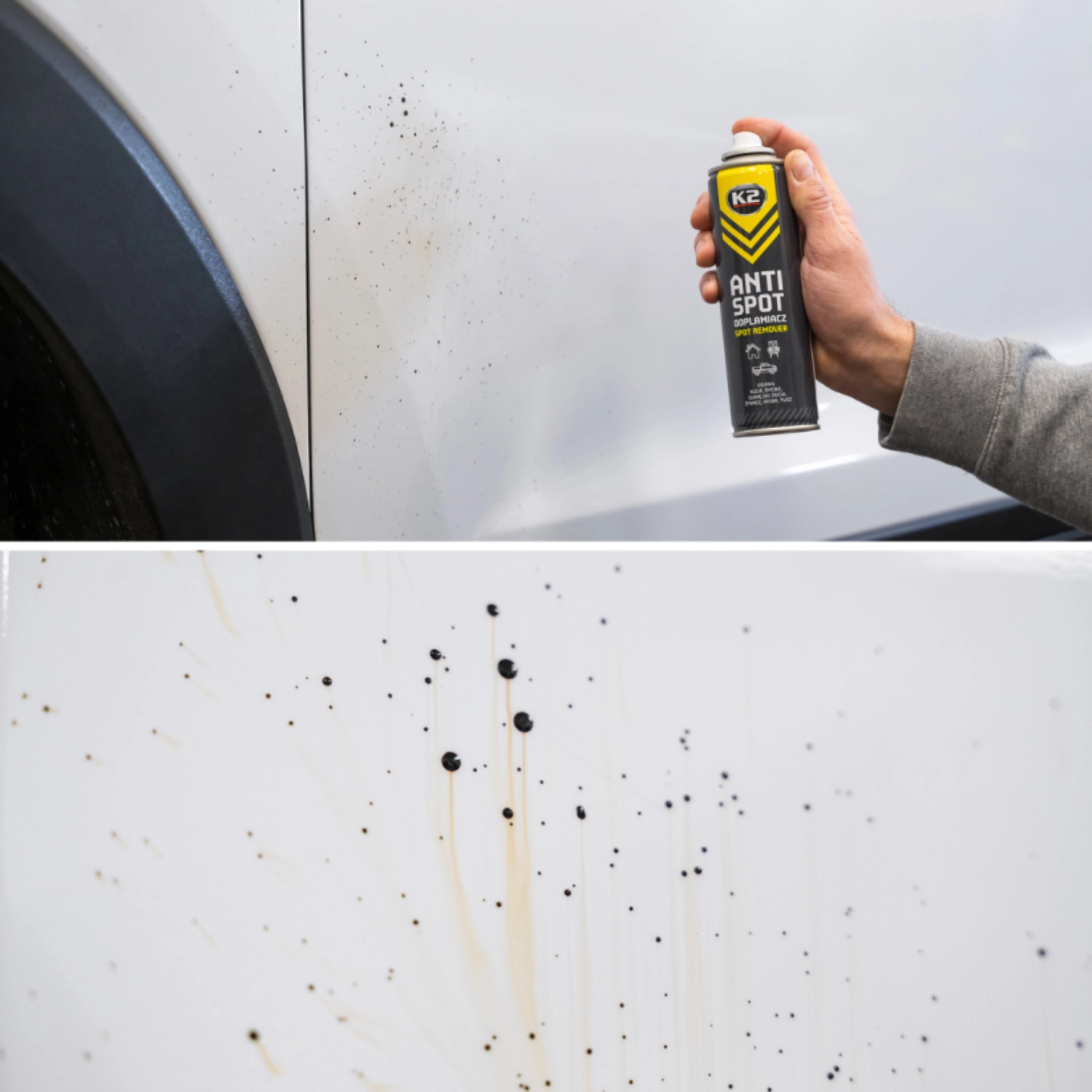 K2 Fläckborttagare 250ml sprayflaska med apelsindoft för klister, asfalt och kåda