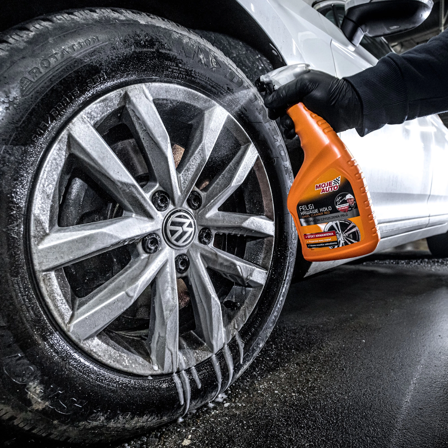 MA Pro Detailing Wheel Cleaner Iron Remover 750ml spray bottle with colour indicator for brake dust removal