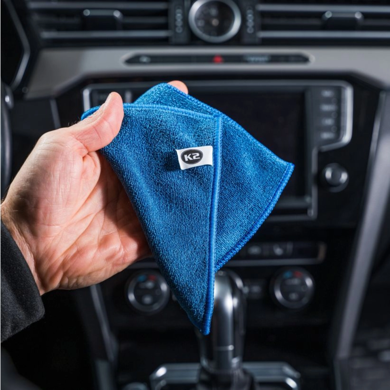 K2 Microfibre Cloths 15x15 cm 5-pack for scratch-free cleaning of LCD screens and instrument panels