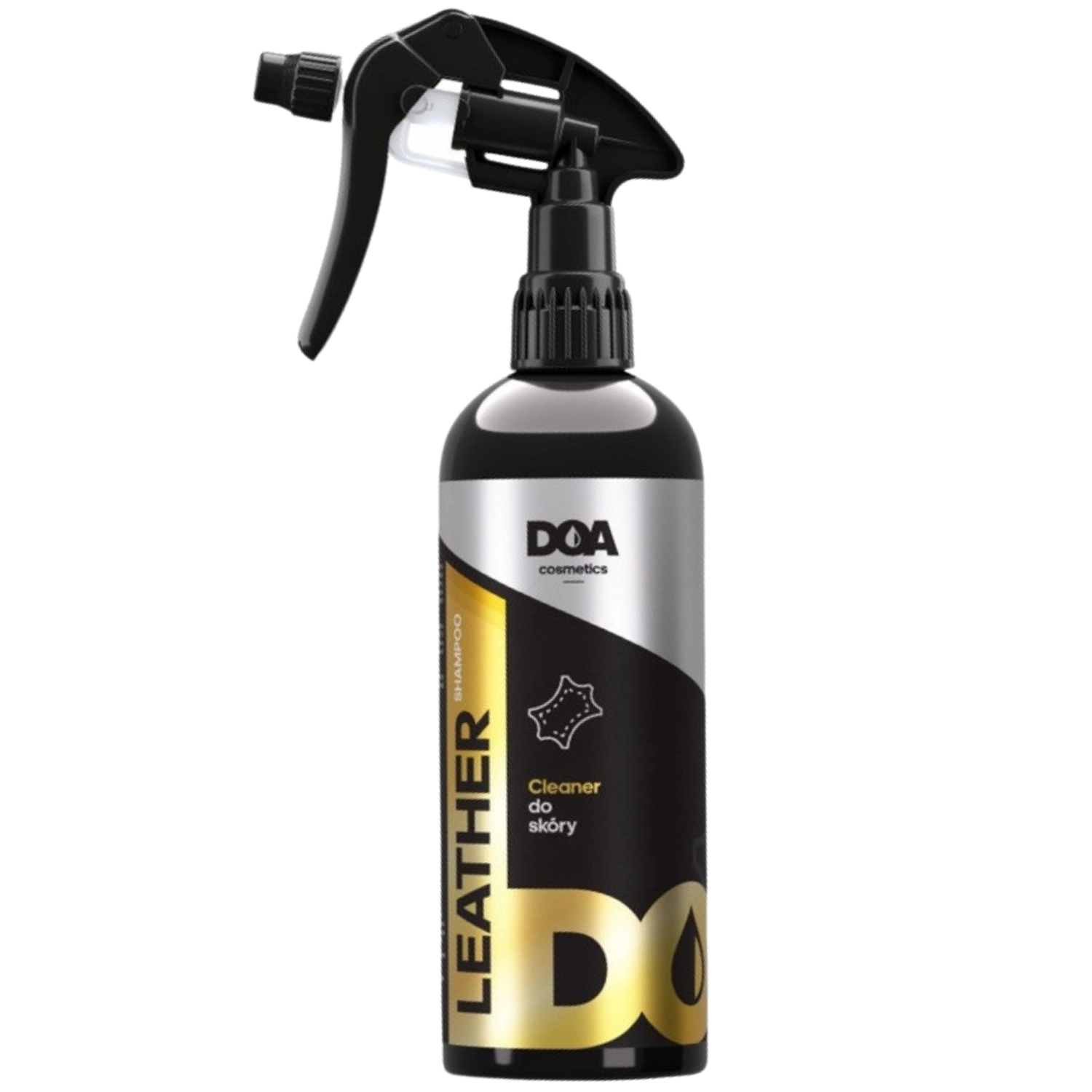 DOA Läderschampo 500ml flaska för återfuktande rengöring av bilskinn och läderklädsel