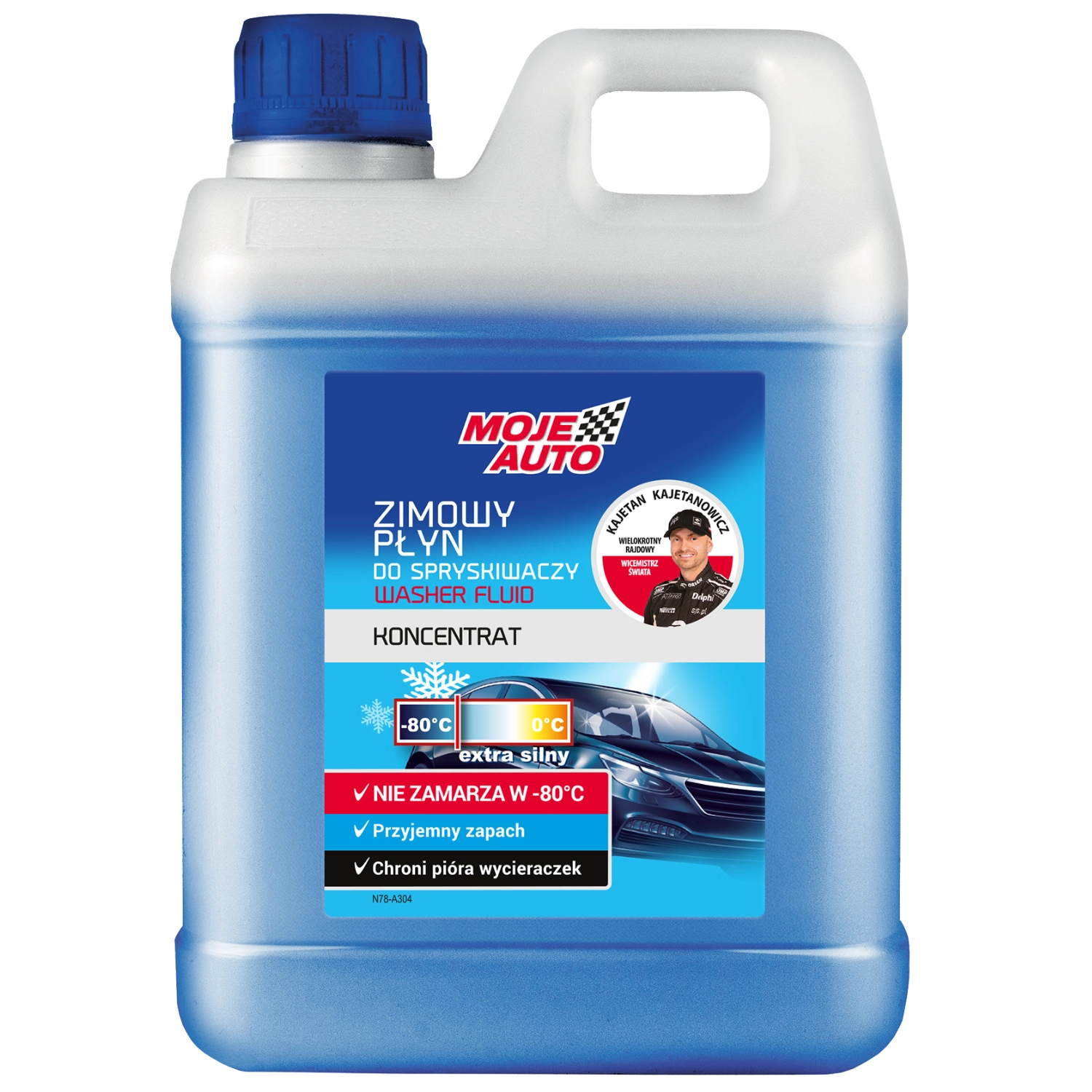 Amtra Screen Wash Concentrate 1L bottle with -80°C frost protection for vehicle washer systems