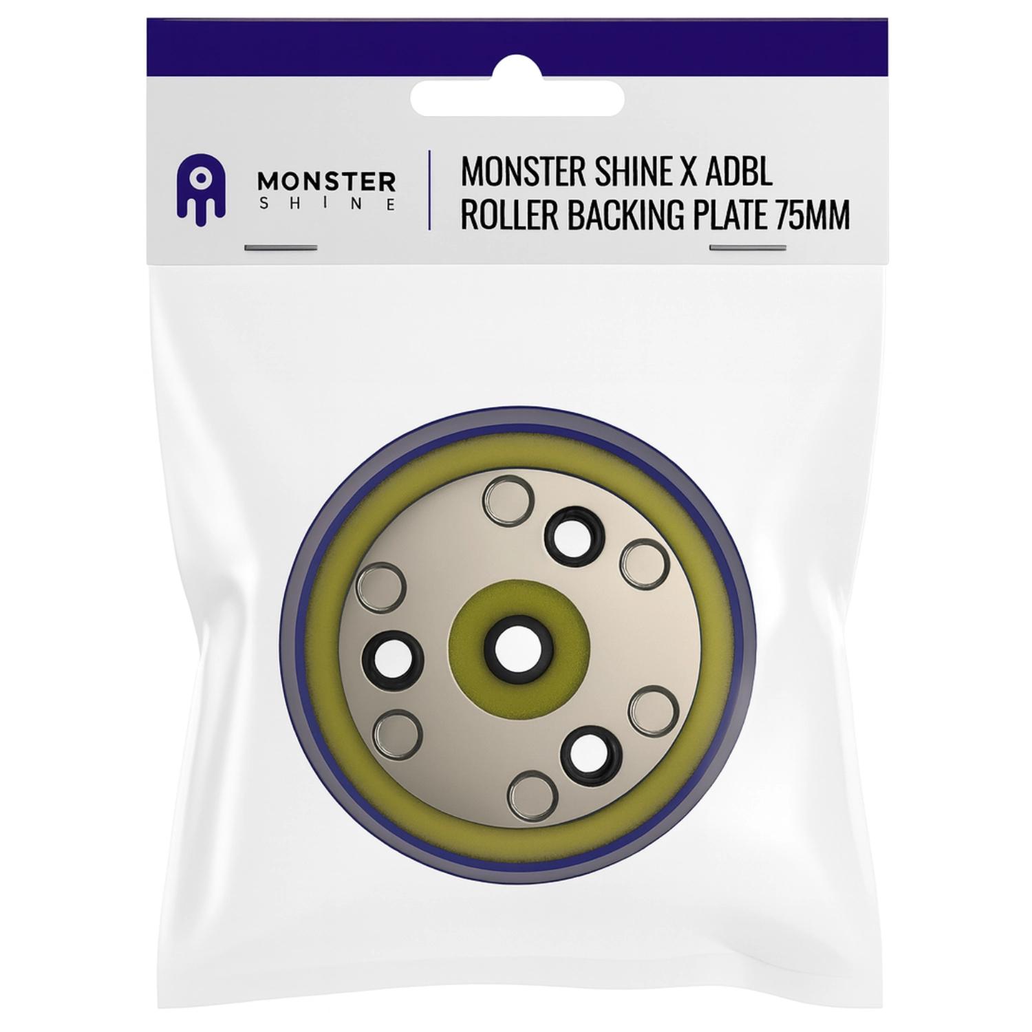 75mm vented backing plate for DA polisher from Monster Shine x ADBL with air circulation holes