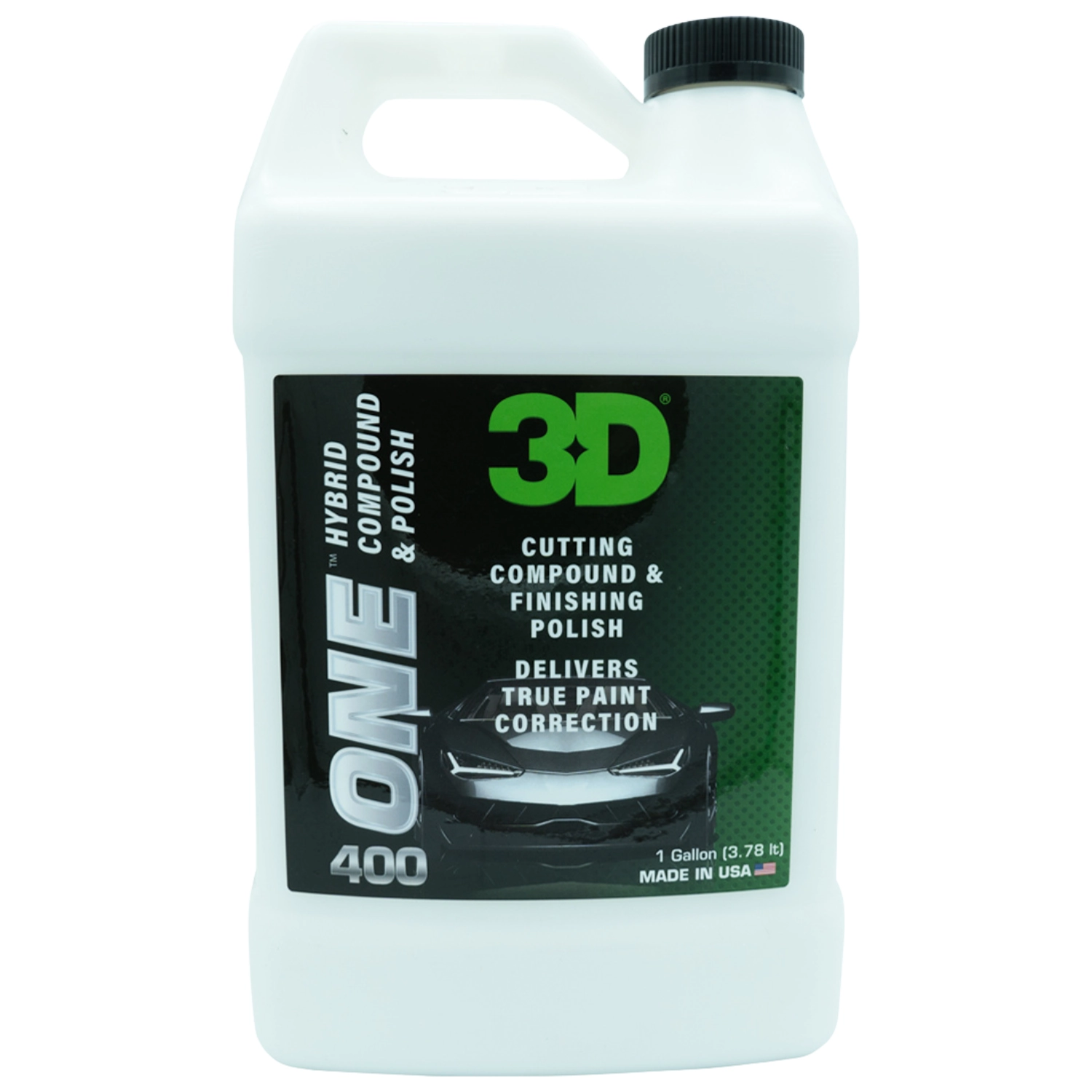 3D Car Care Polish 3.8L bucket for scratch removal and paint correction