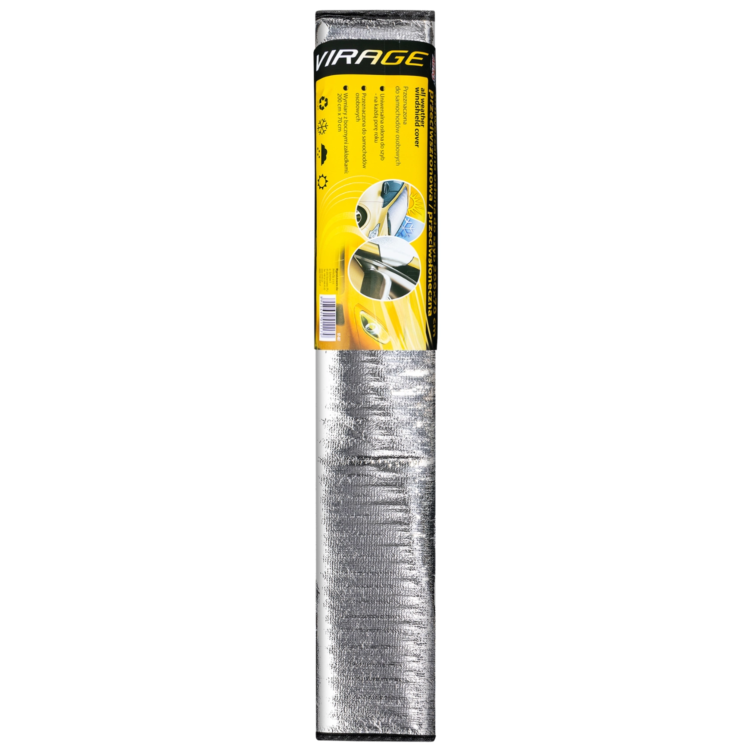 Amtra Universal Windscreen Frost Cover 200x70 cm in rust-resistant material for frost and ice protection