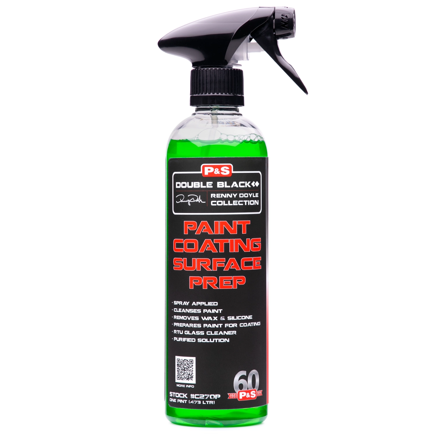 P&S Lackförberedelse vattenbaserad 473ml flaska för avfettning före Coating och Sealant