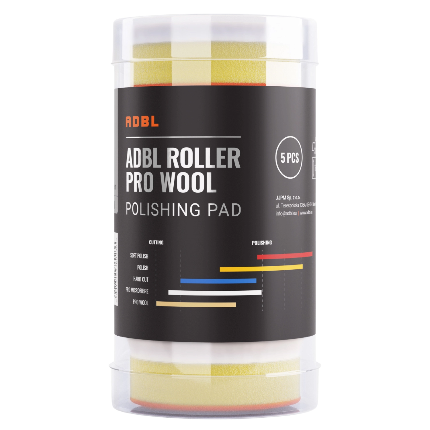 ADBL Wool Pad DA30 short-fibre wool polishing pad 30mm diameter 5-pack for DA polisher