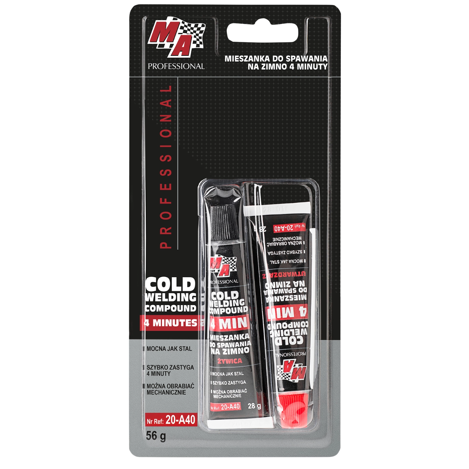 Amtra Cold Weld Epoxy Kit 56ml fast-curing two-component epoxy system for metal repair
