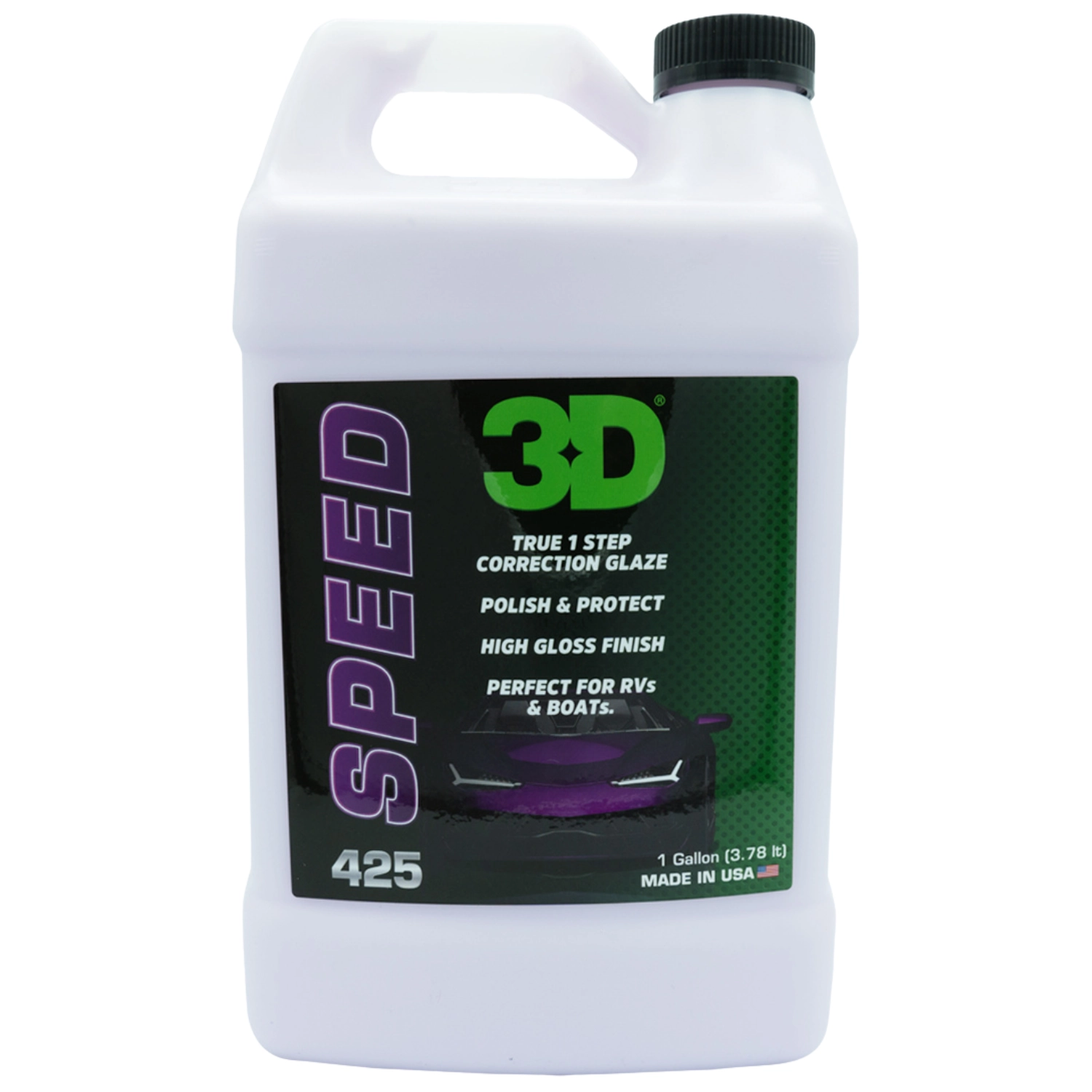 3D Car Care Polish Compound 3.8L bucket for fast paint correction and surface protection