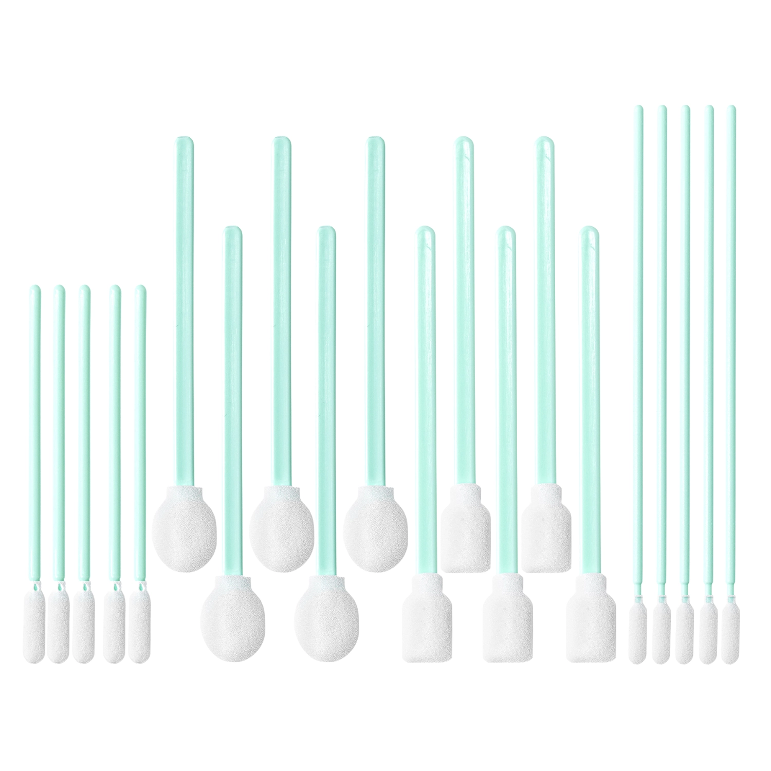 Detaljrensningspinnar med skumändar 4-pack, återanvändbara MA X-Swabs för ventilationsgaller och elektronik