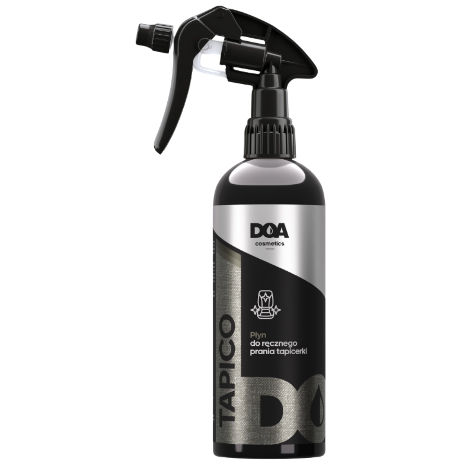 DOA Interior Cleaner 500ml bottle for stain removal and odour neutralisation in vehicle interiors