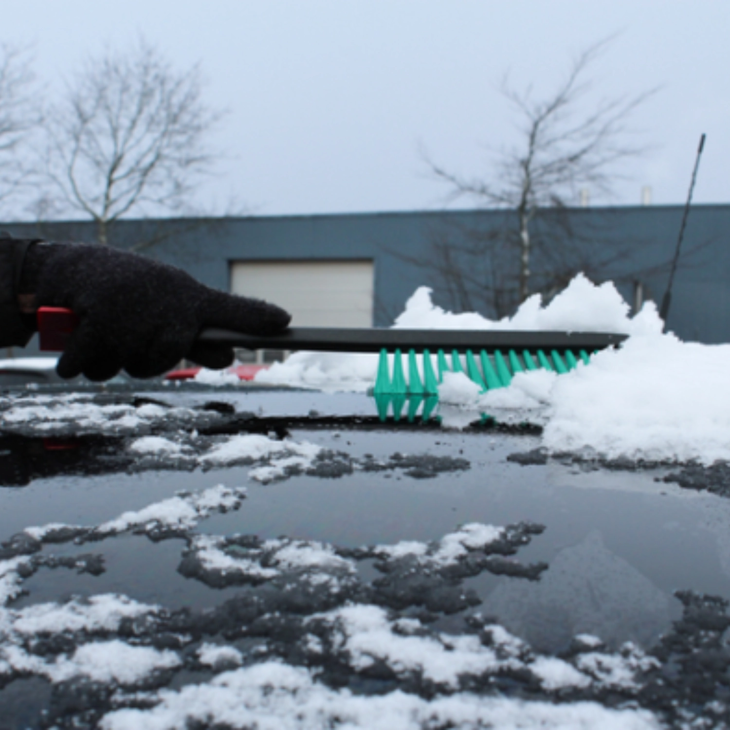 Vikan Snow Brush with Ice Scraper 490 mm stainless steel for snow and ice removal