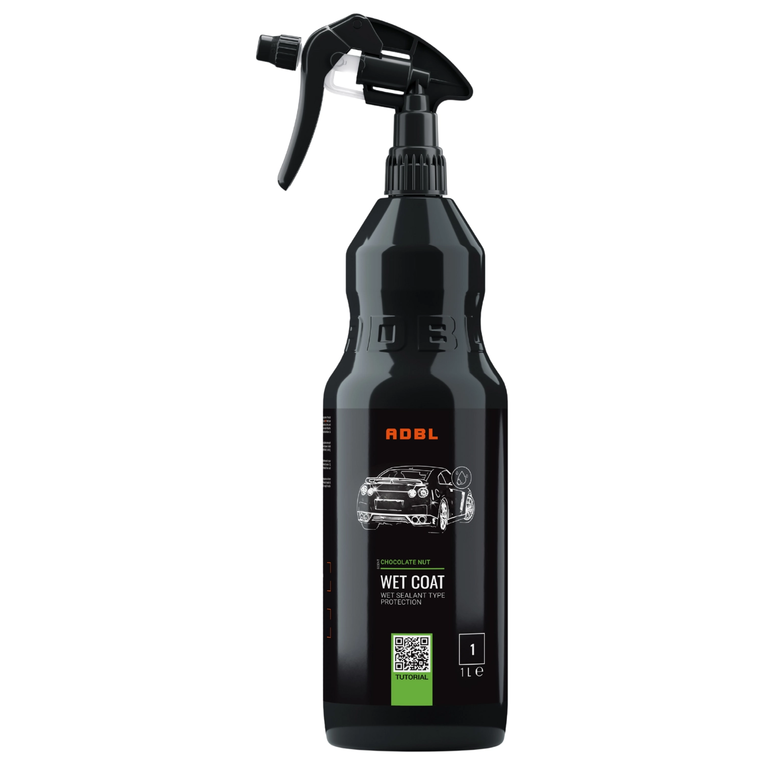 ADBL Wet Coat Paint Sealant 1L spray bottle for hydrophobic paint protection and 12 weeks durability