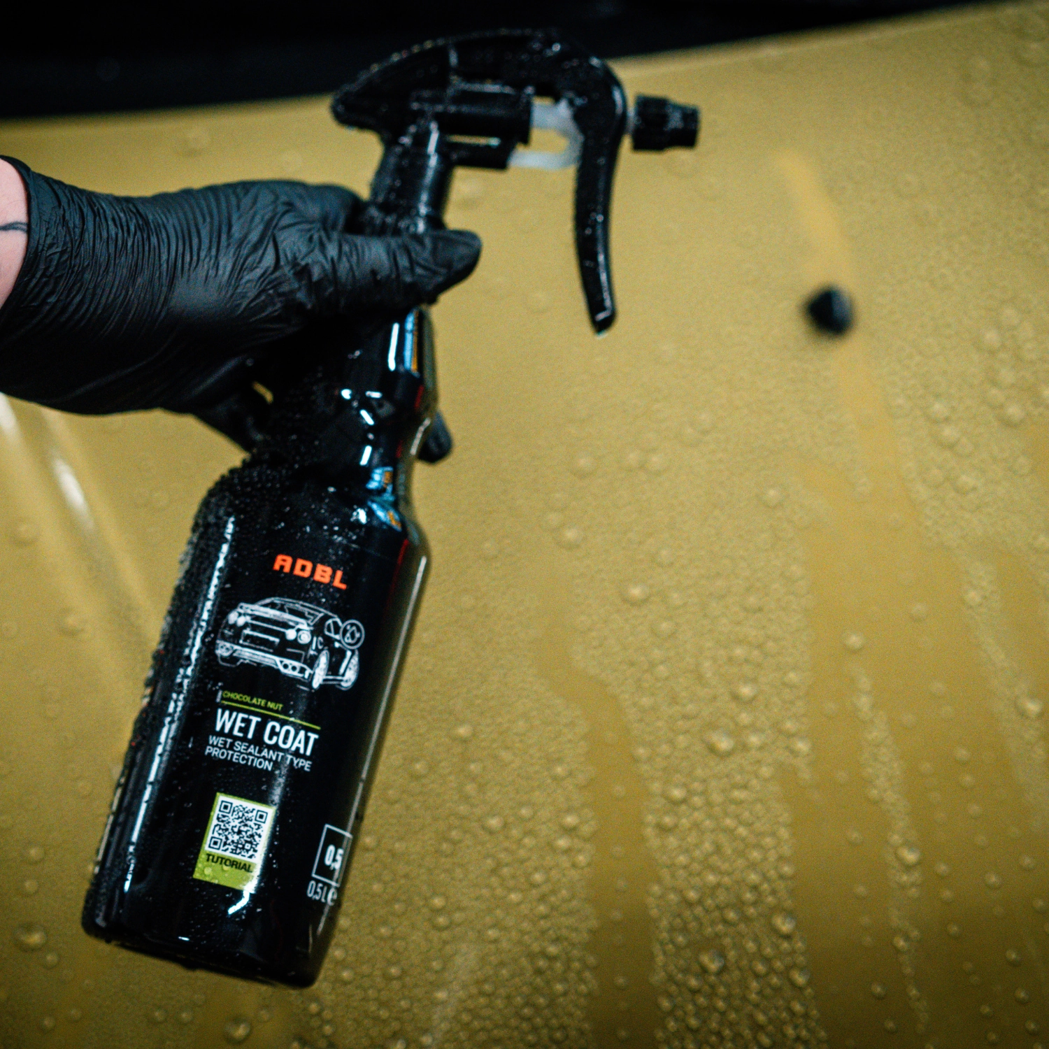 ADBL Wet Coat hydrophobic paint protection spray 500ml for car bodywork and glass