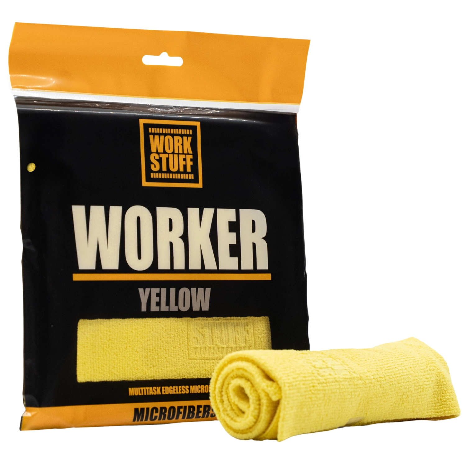 WORK STUFF Microfibre Cloth 40x40 cm, a soft and gentle cloth for detailing and paint care, minimising scratches.