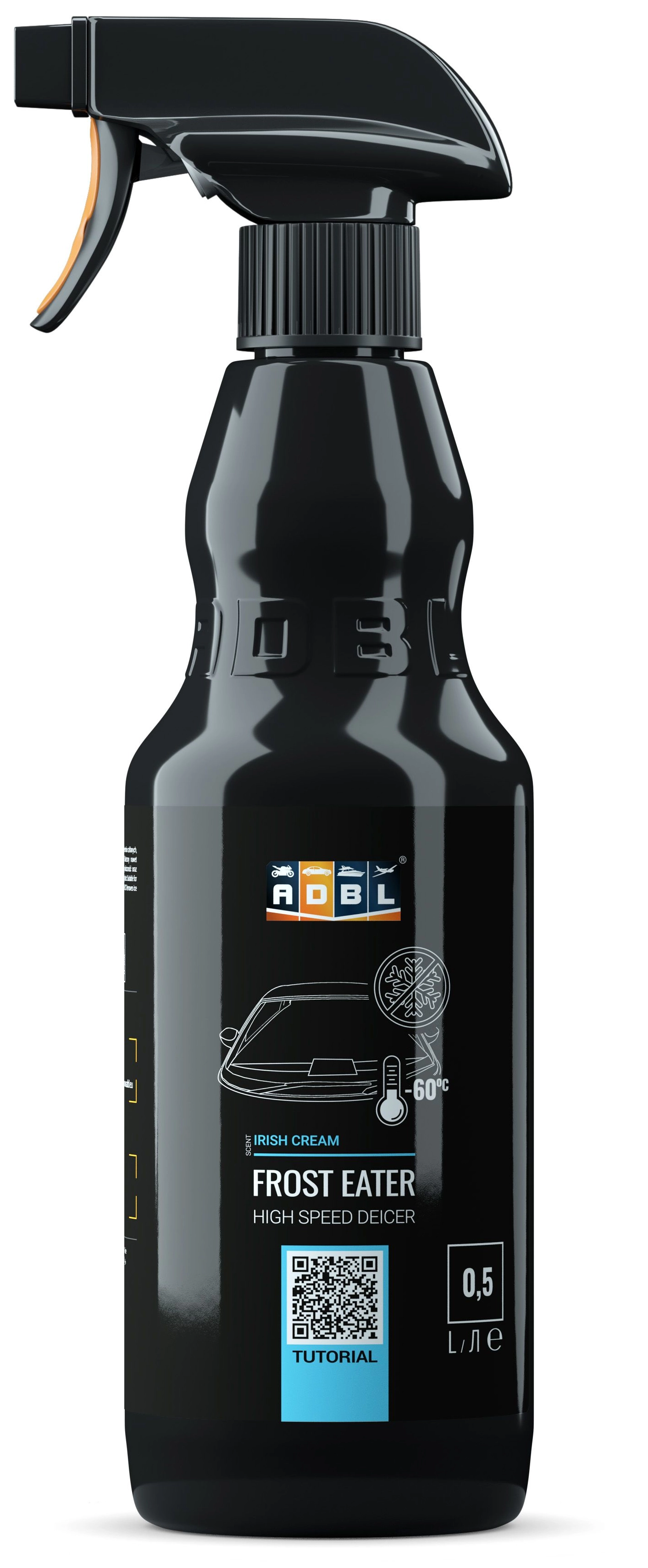 ADBL Ice Remover 500ml spray bottle for de-icing windows and locks at -60°C