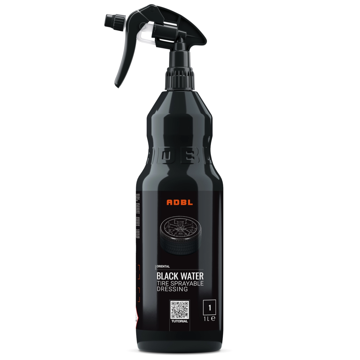 ADBL Tyre Dressing Water-Based 1 litre bottle black matt satin tyre treatment