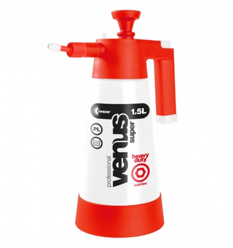 Kwazar acid-resistant spray bottle Venus Super Heavy Duty PRO+ 1.5 litre chemical-resistant hand sprayer