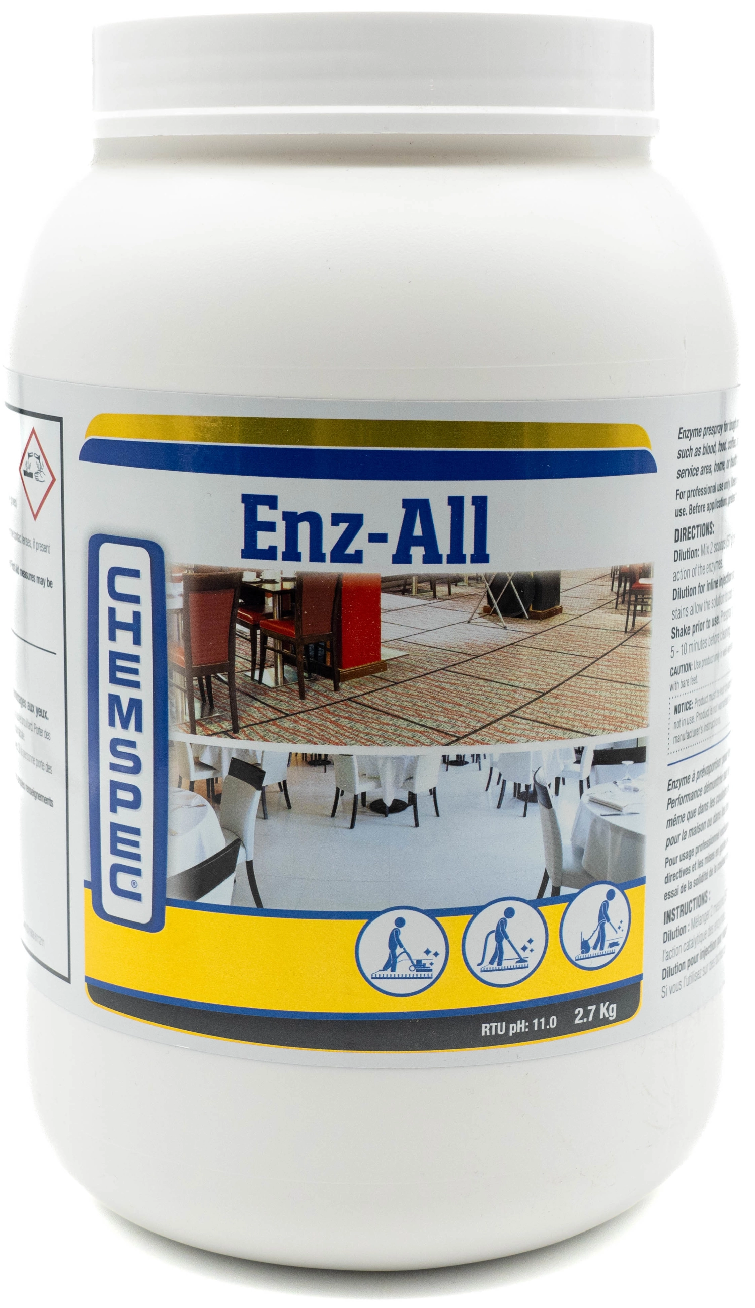CHEMSPEC Enz-All - enzymatyczny pre spray do prania tapicerki materiałowej 2,7kg