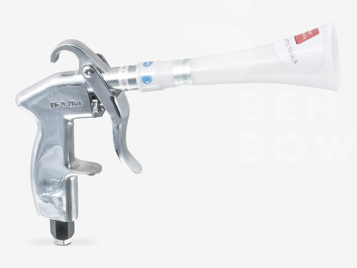 BenBow 2 Blåspistol för tryckluft med ergonomiskt handtag för torkning och blåsning av fordon
